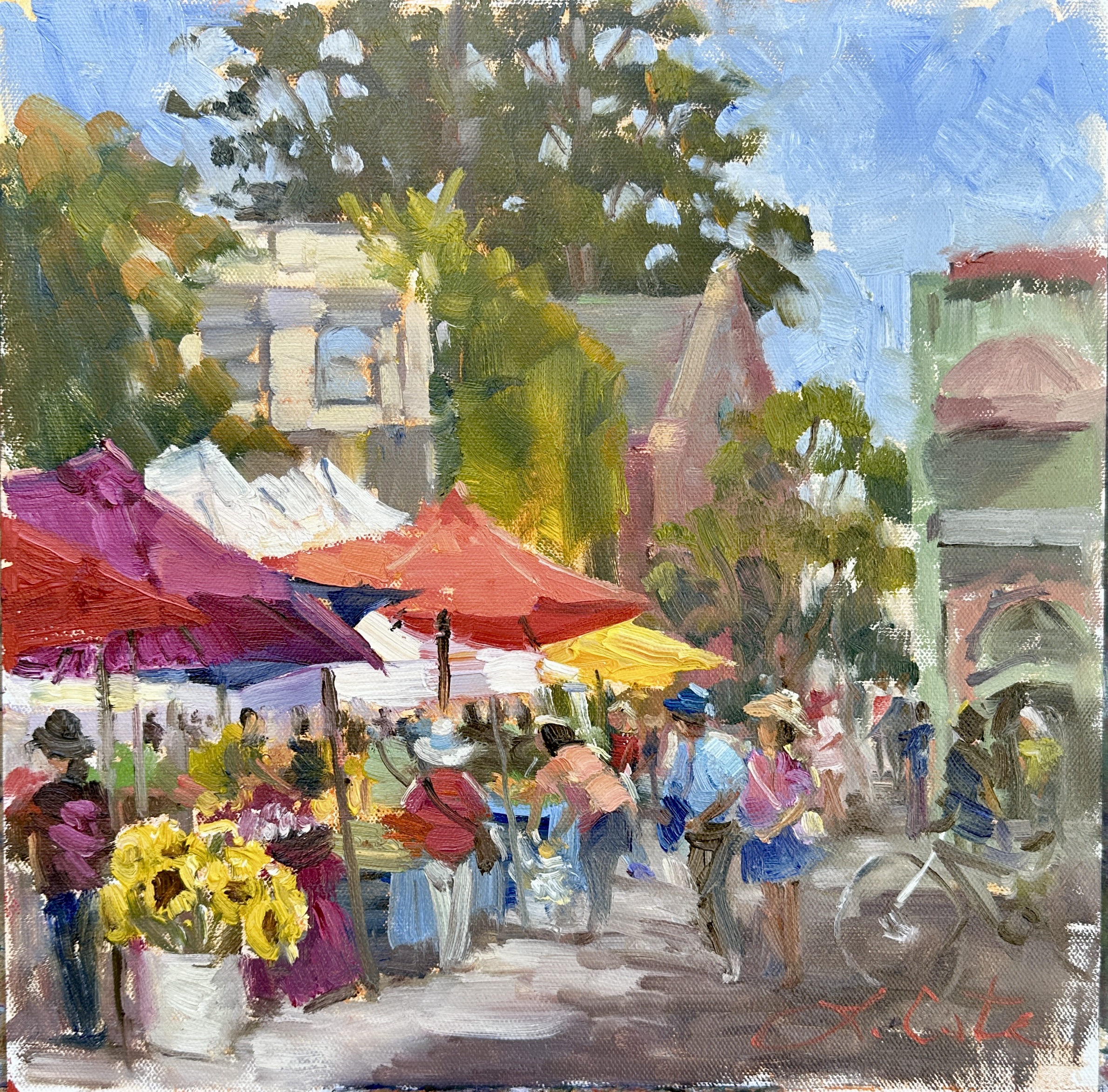 Summer Market, artwork by Lorraine Marie Cote