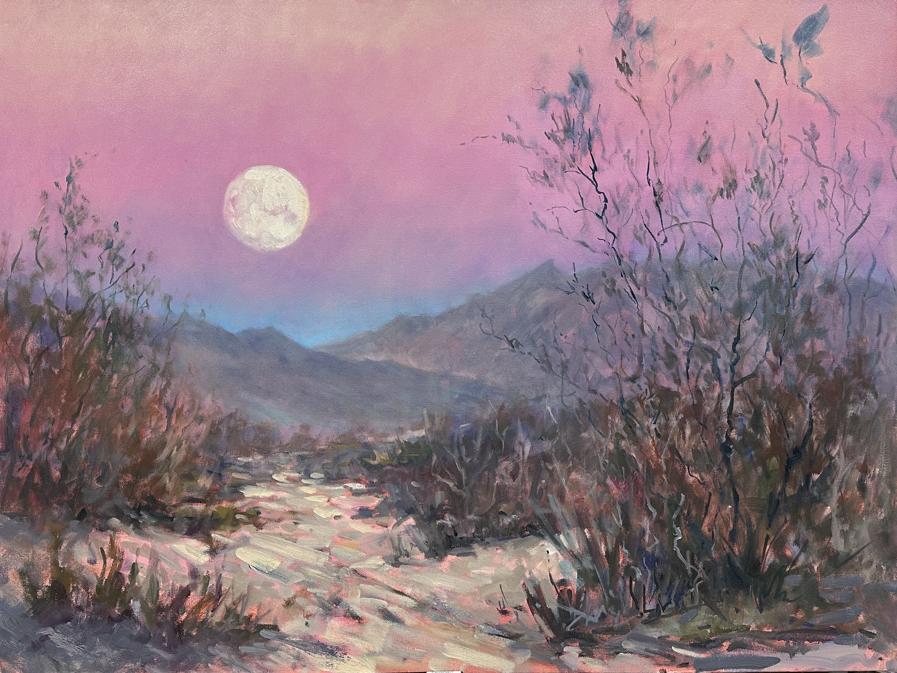 Moonrise, artwork by Lorraine Marie Cote