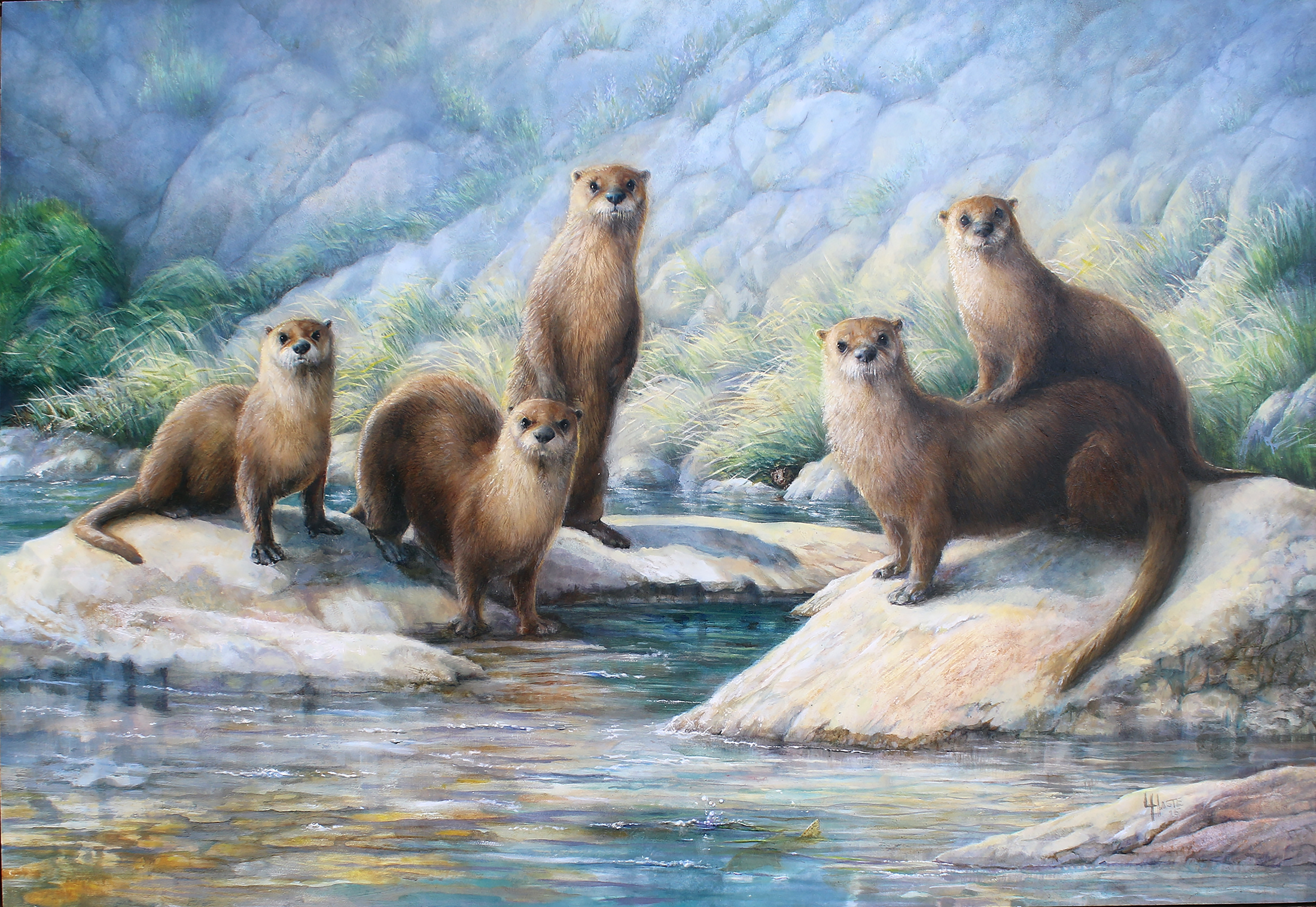 River Rowdies, artwork by Lynn Haste