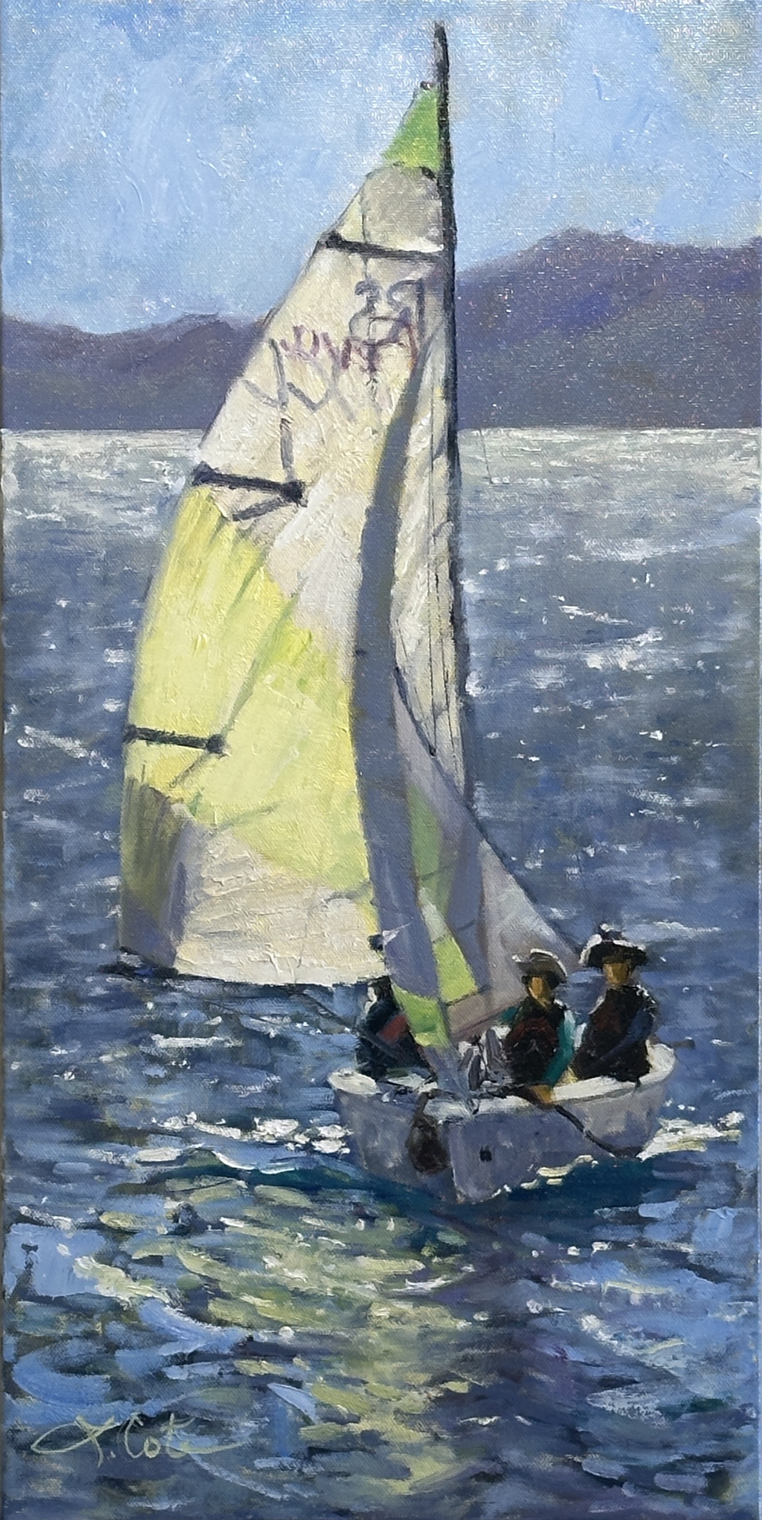 Sailing on Sunshine, artwork by Lorraine Marie Cote